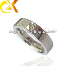 Fashion stone setting stainless steel ring